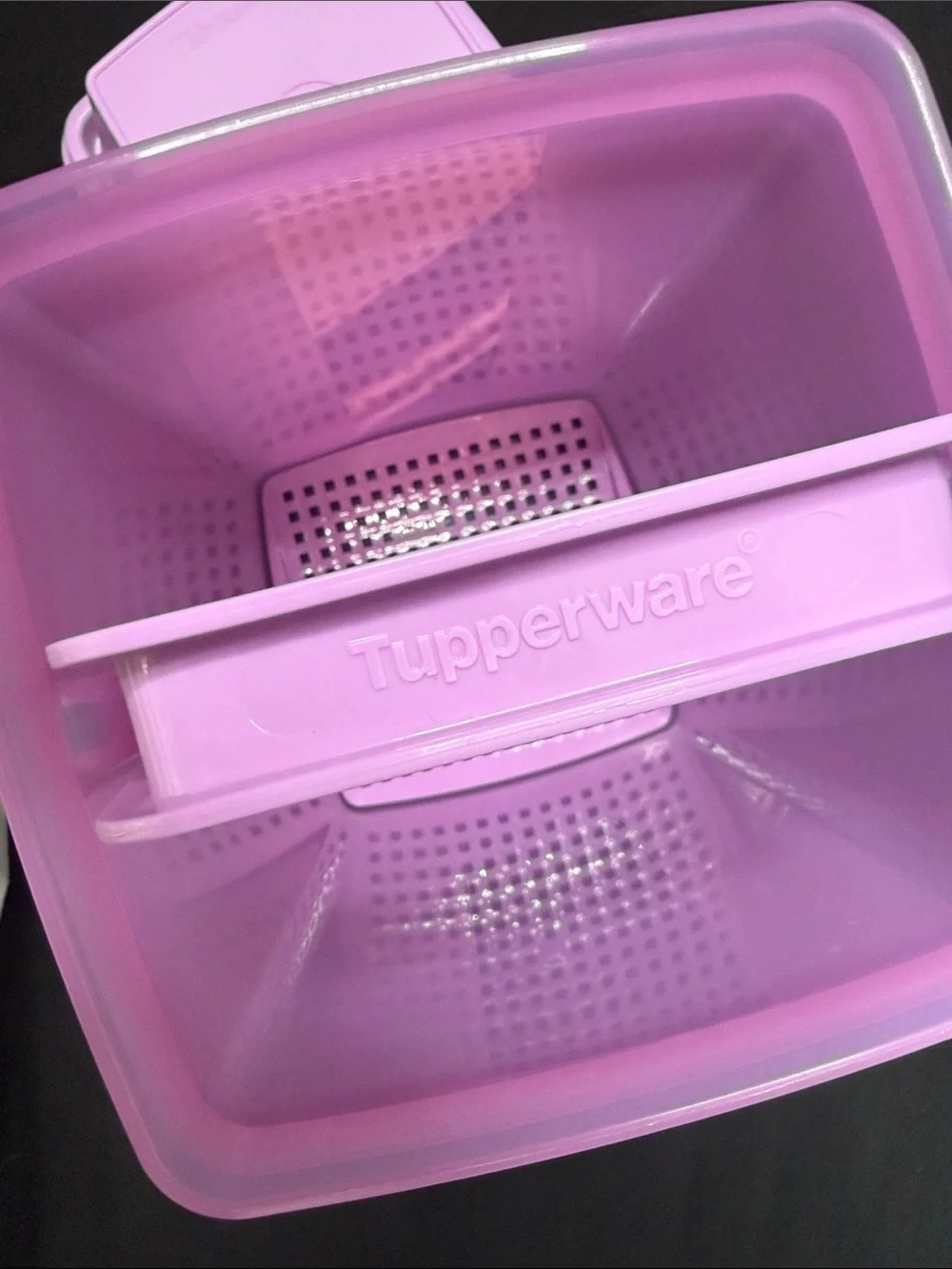 1997 Tupperware Purple pick a deli Plastic Container Set w/ Snap Lid